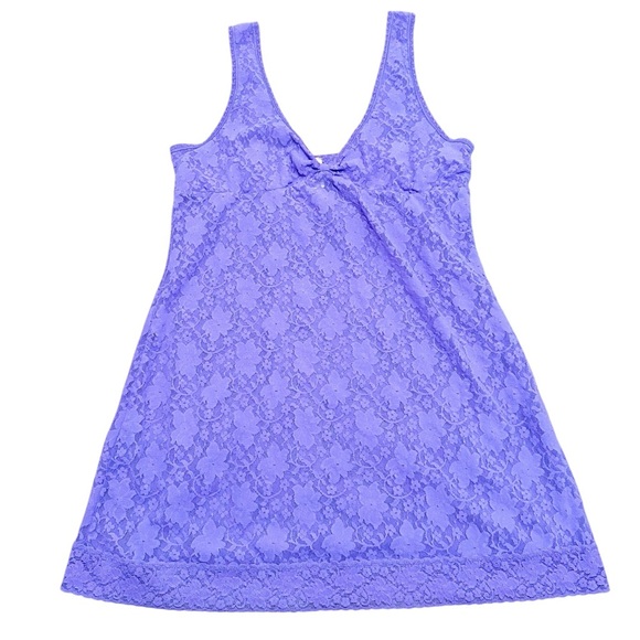 Dresses & Skirts - Y2K Purple lace cami dress with adjustable straps
Semi sheer size XL